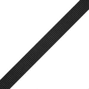 1" Collar Polypropylene Webbing - Black (by the yard)