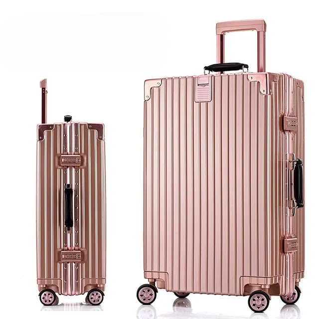 20'24'26'28' Aluminum Frame Spinner Luggage Carry-On Cabin Tsa Scratch Resistant Travel Trolley