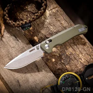 4.65 Inches Folding Pocket Knife Axis Lock with D2 Blade and Non-Slip G10 Handle