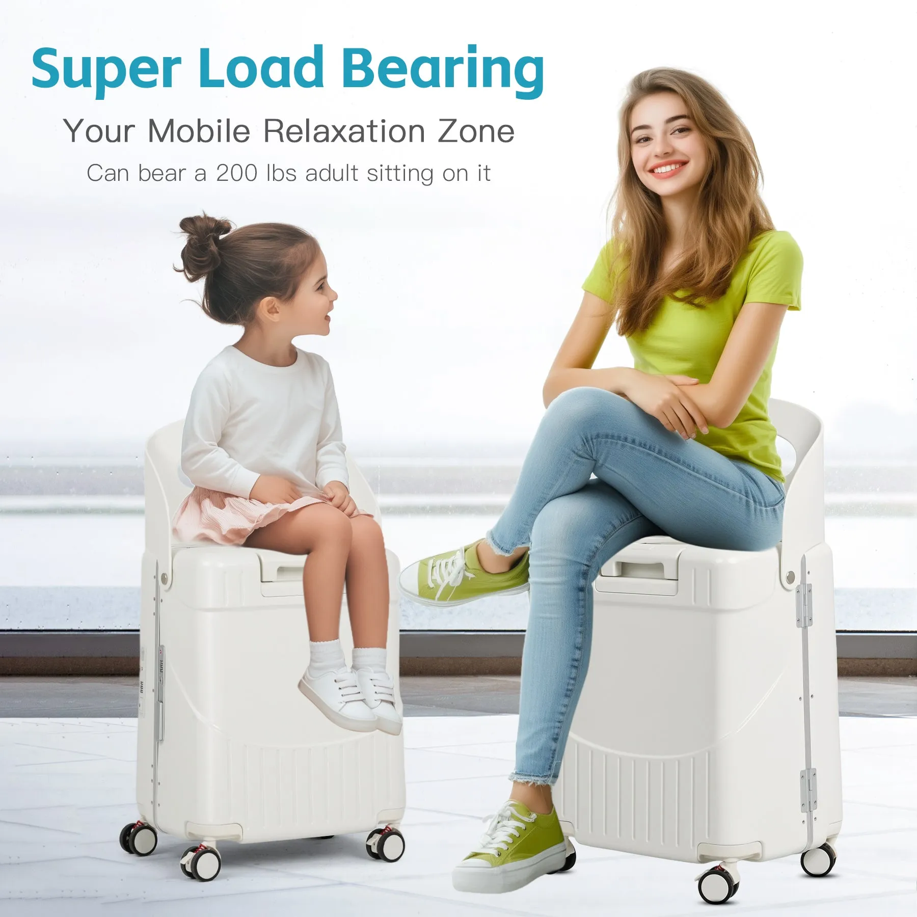 Advwin  22" Luggage with Foldable Child Seat