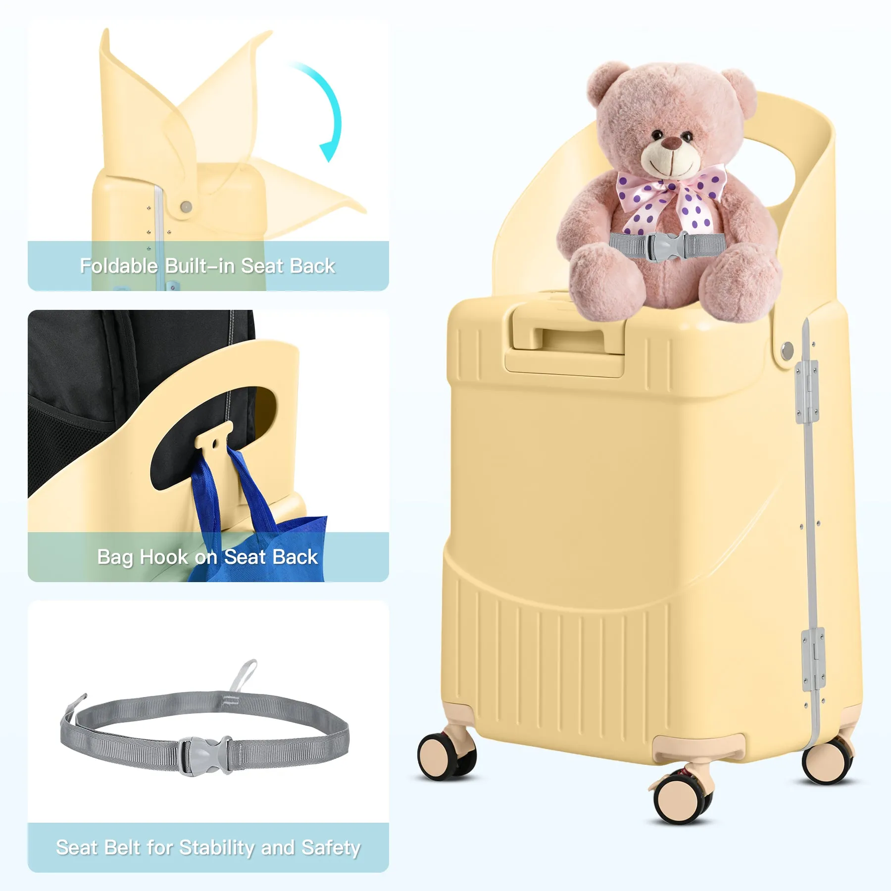 Advwin  22" Luggage with Foldable Child Seat