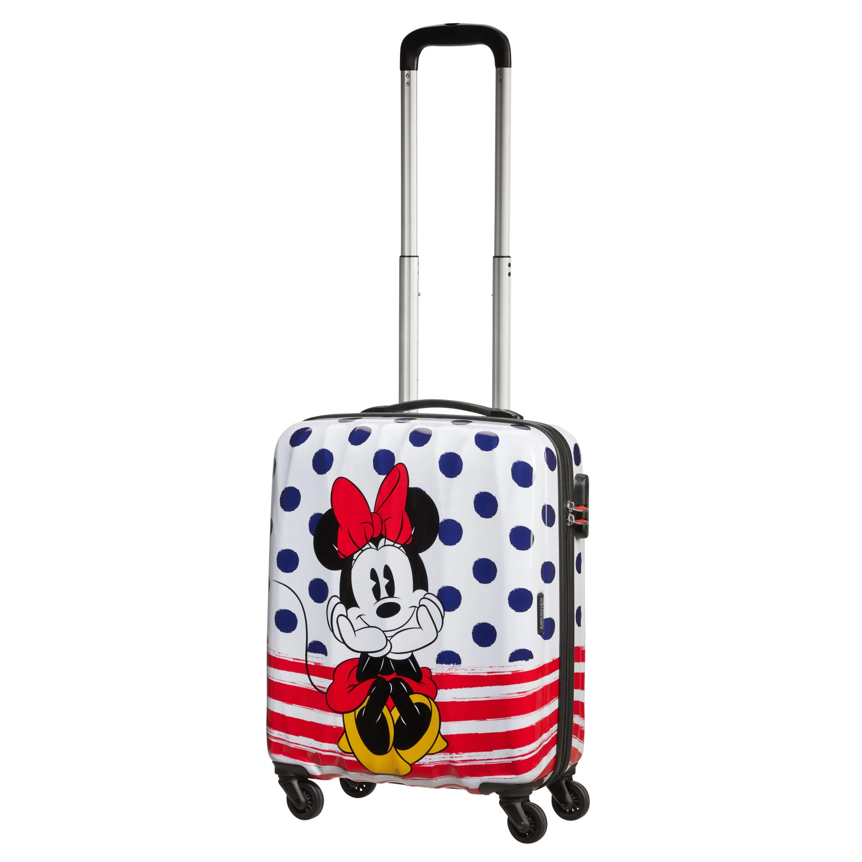 American Tourister Minnie Blue Dots Disney Legends Spinner Carry-On