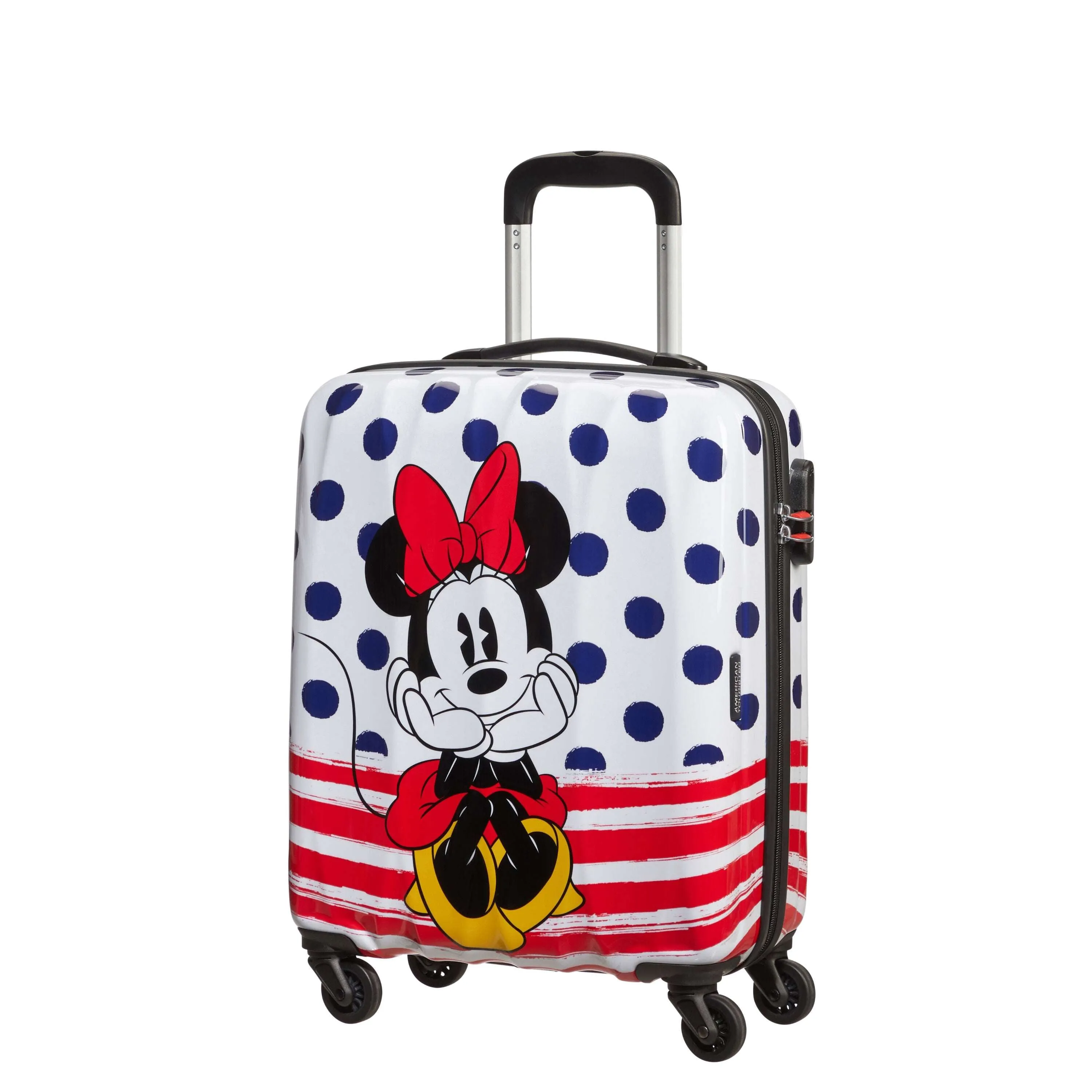 American Tourister Minnie Blue Dots Disney Legends Spinner Carry-On