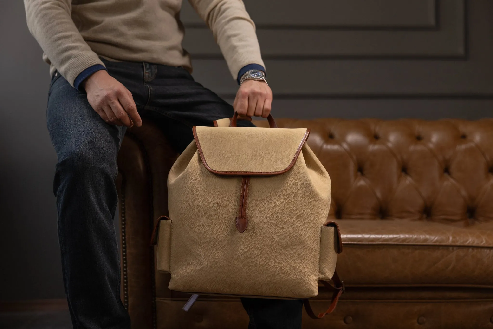 Backpack - Nubuck Beige