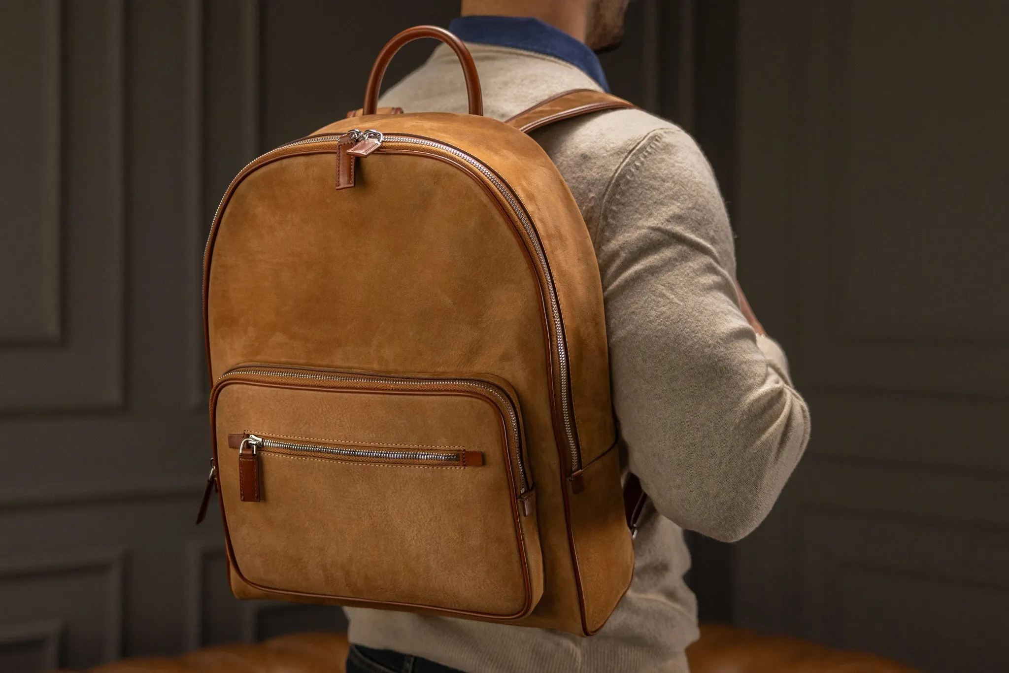 Backpack - Nubuck Camel