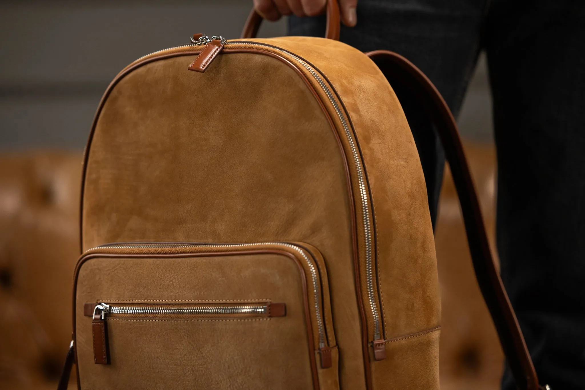 Backpack - Nubuck Camel