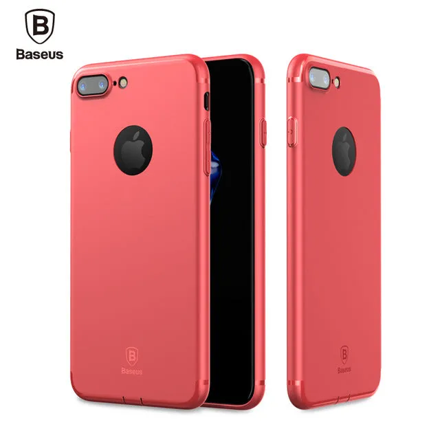 Baseus Solid color For Apple iPhone 7 Case For iPhone 7 Plus Case 0.75mm Slim Soft TPU Back Full Protective Cover Case For 7plus