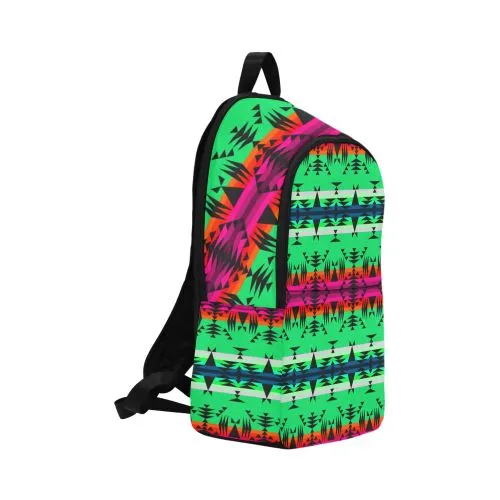 Between the Mountains Deep Lake Fabric Backpack for Adult