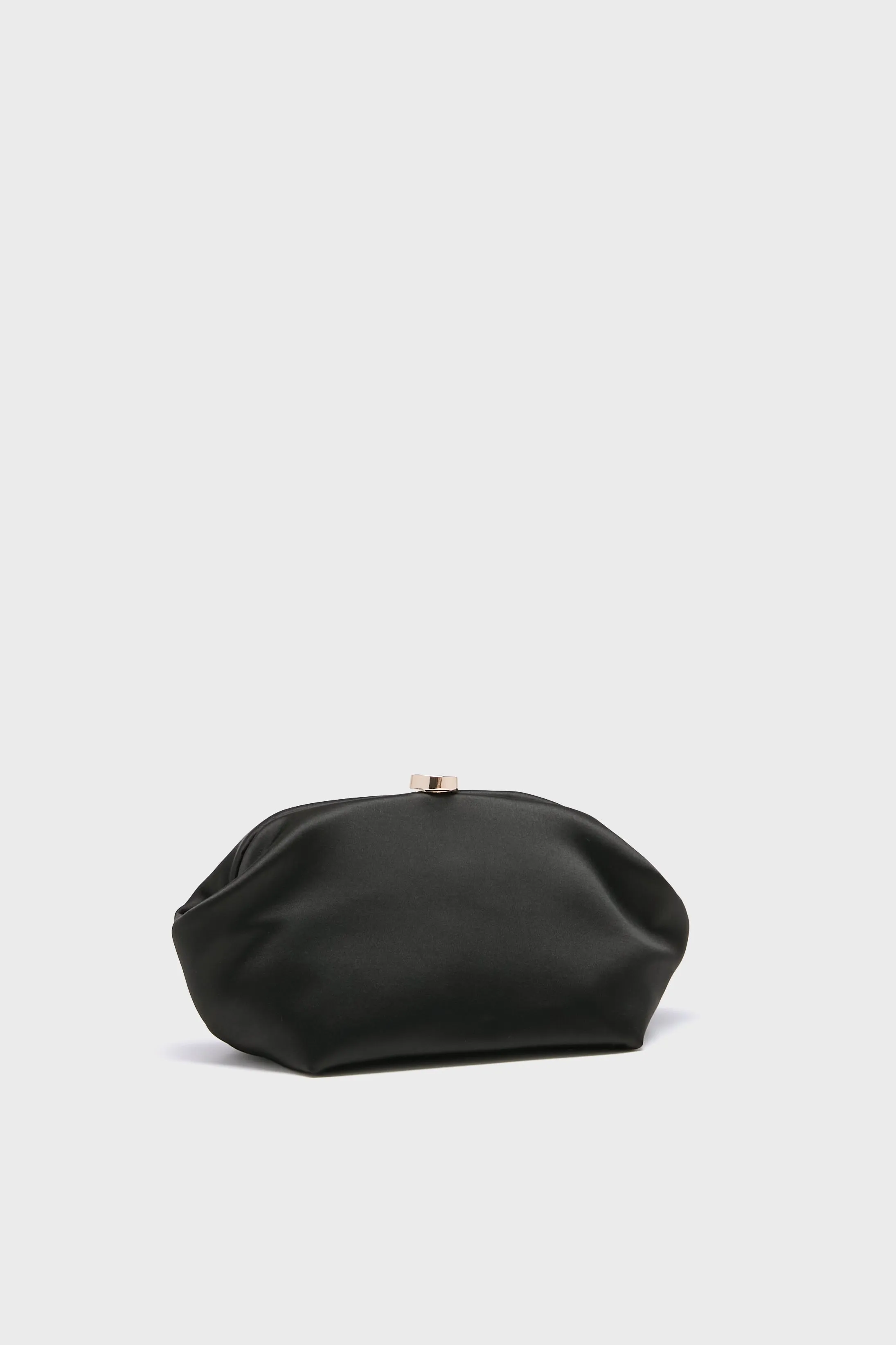 Black Karina Satin Clutch