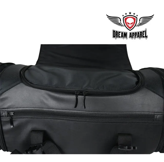 Black Textile Motorcycle Trunk Bag