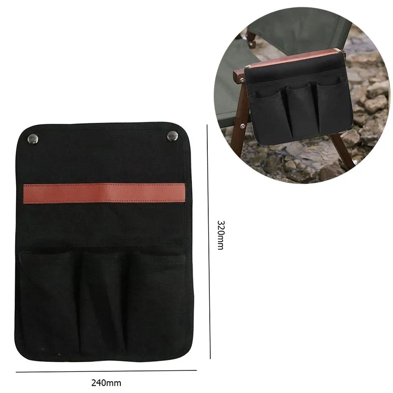 Chair Armrest Side Storage Pouches