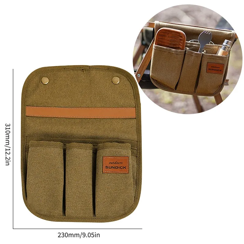 Chair Armrest Side Storage Pouches