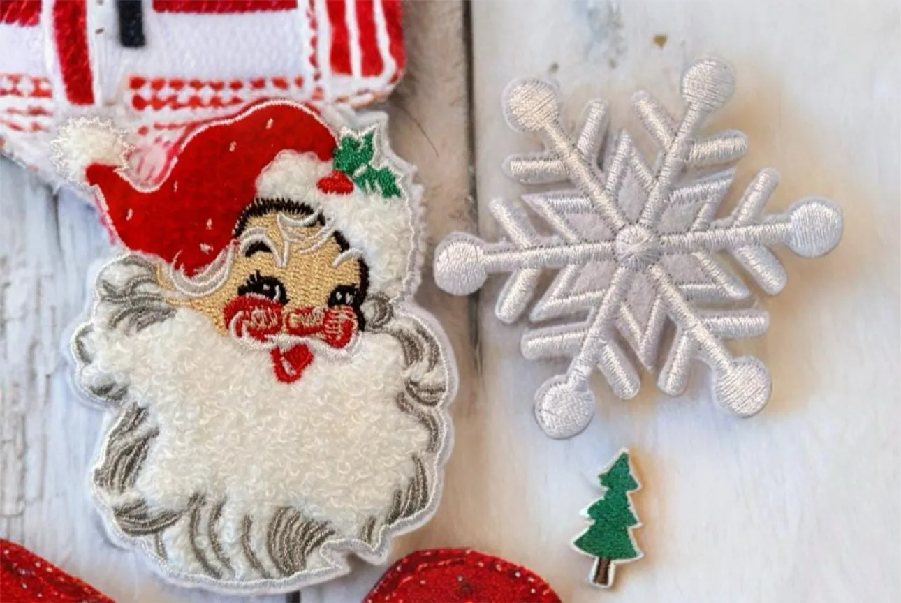 Christmas Iron On Patches