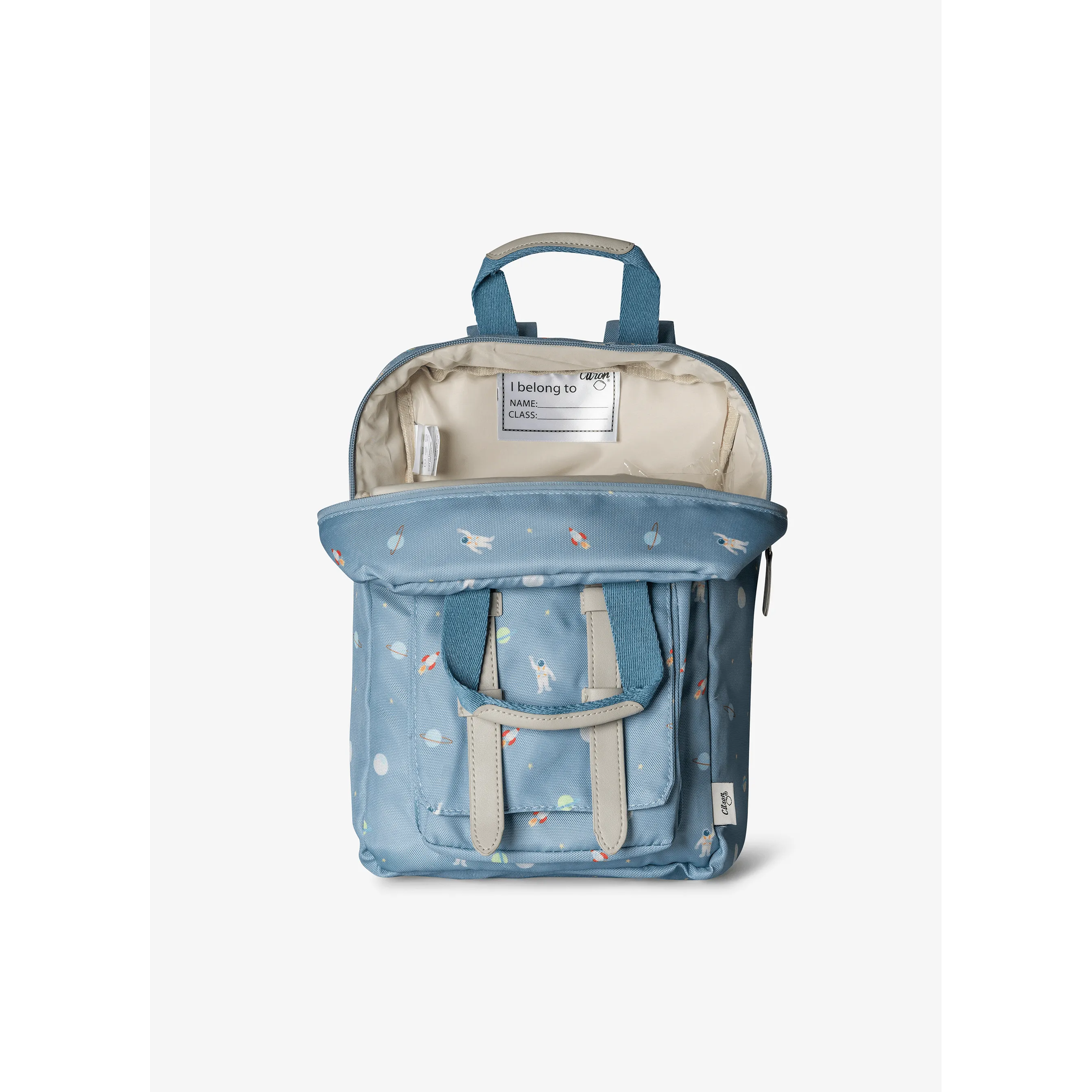 Citron Kids Backpack - Spaceship Dusty Blue