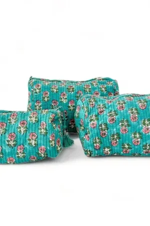 Cos Bag |  Turquoise Small Floral