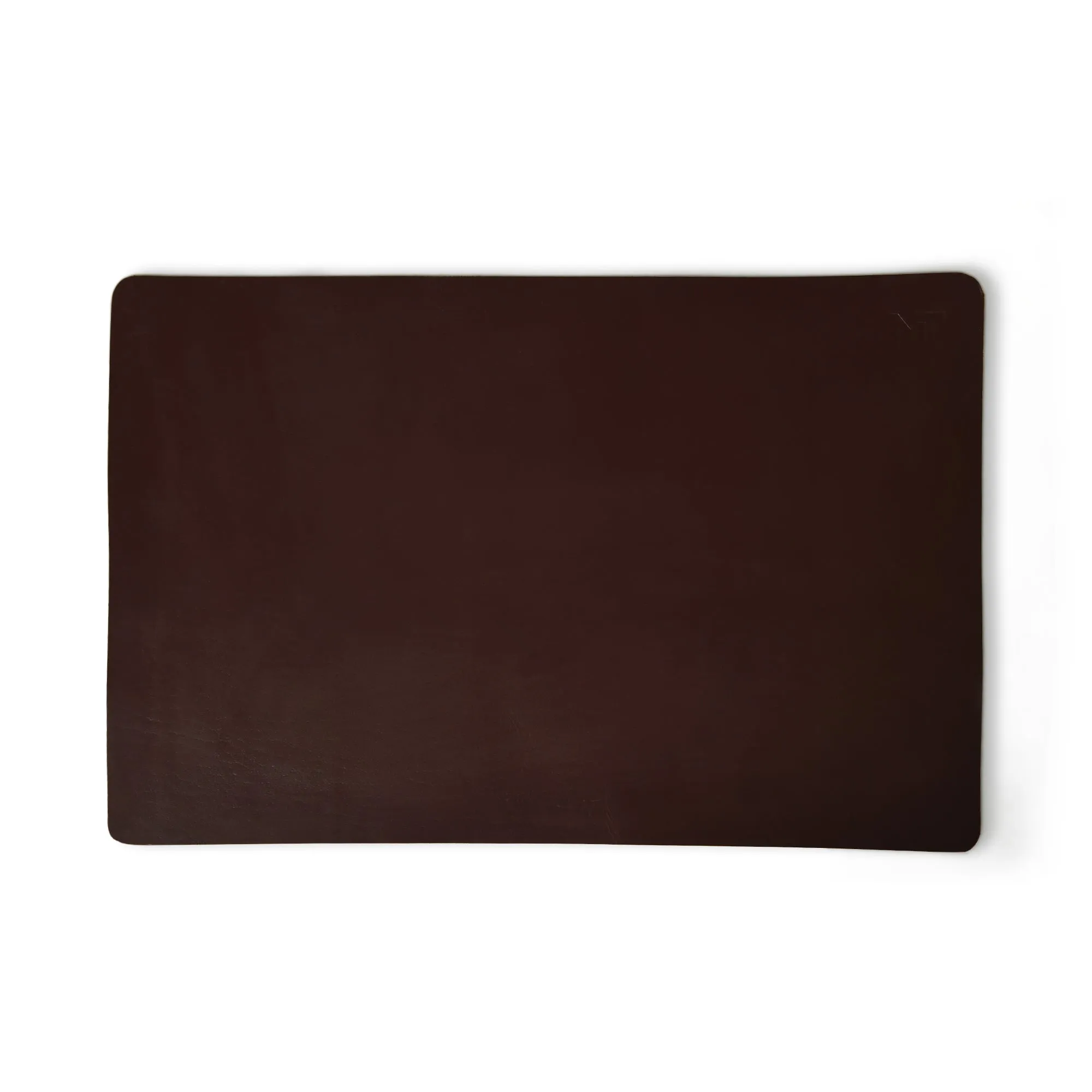 Espresso Elegance Leather Desk Mat   Mouse Pad