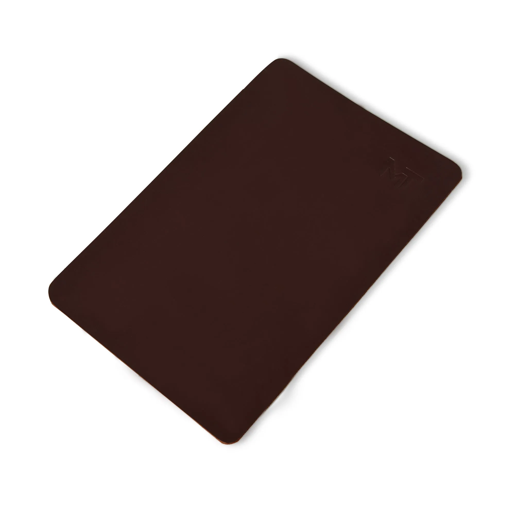 Espresso Elegance Leather Desk Mat   Mouse Pad