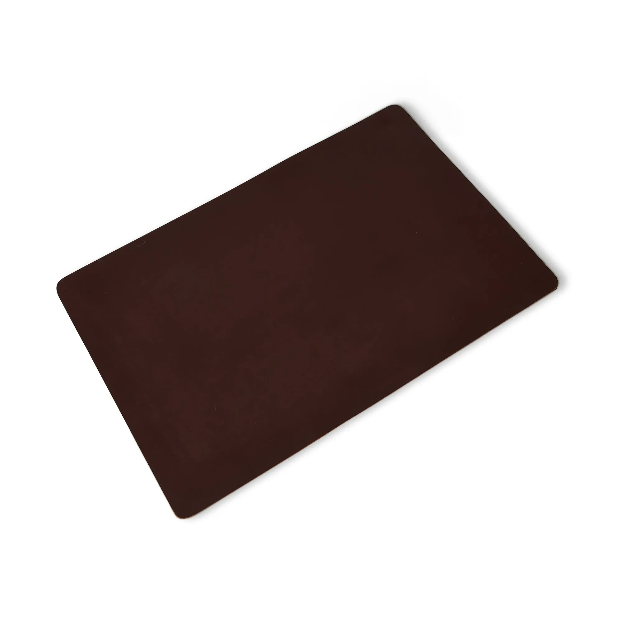 Espresso Elegance Leather Desk Mat   Mouse Pad