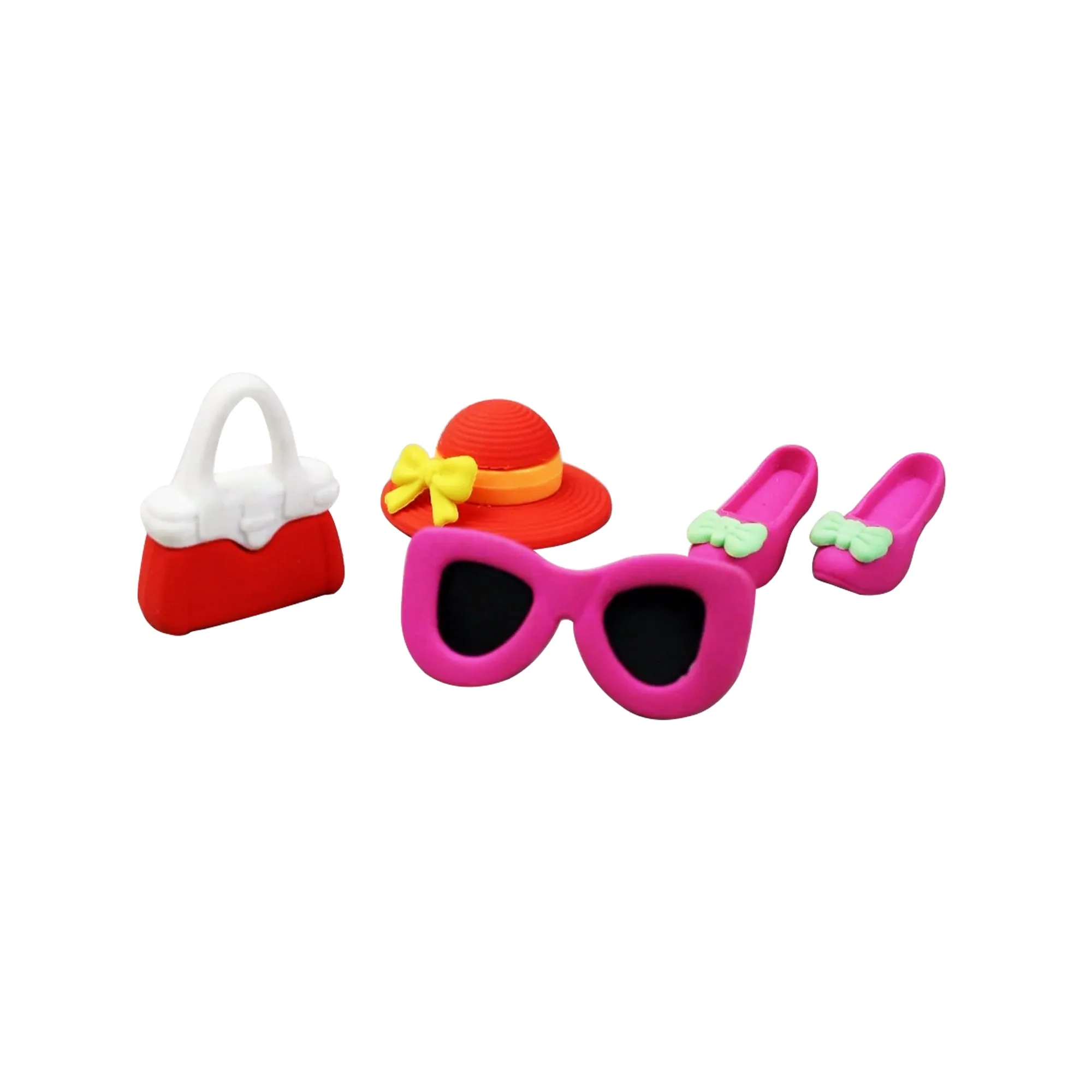 Fashion Eraser Set - Stylish and Fun Desk Accessories for Kids (Pack of 2)