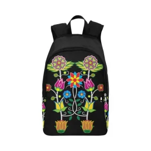 Floral Beadwork-04 Fabric Backpack for Adult