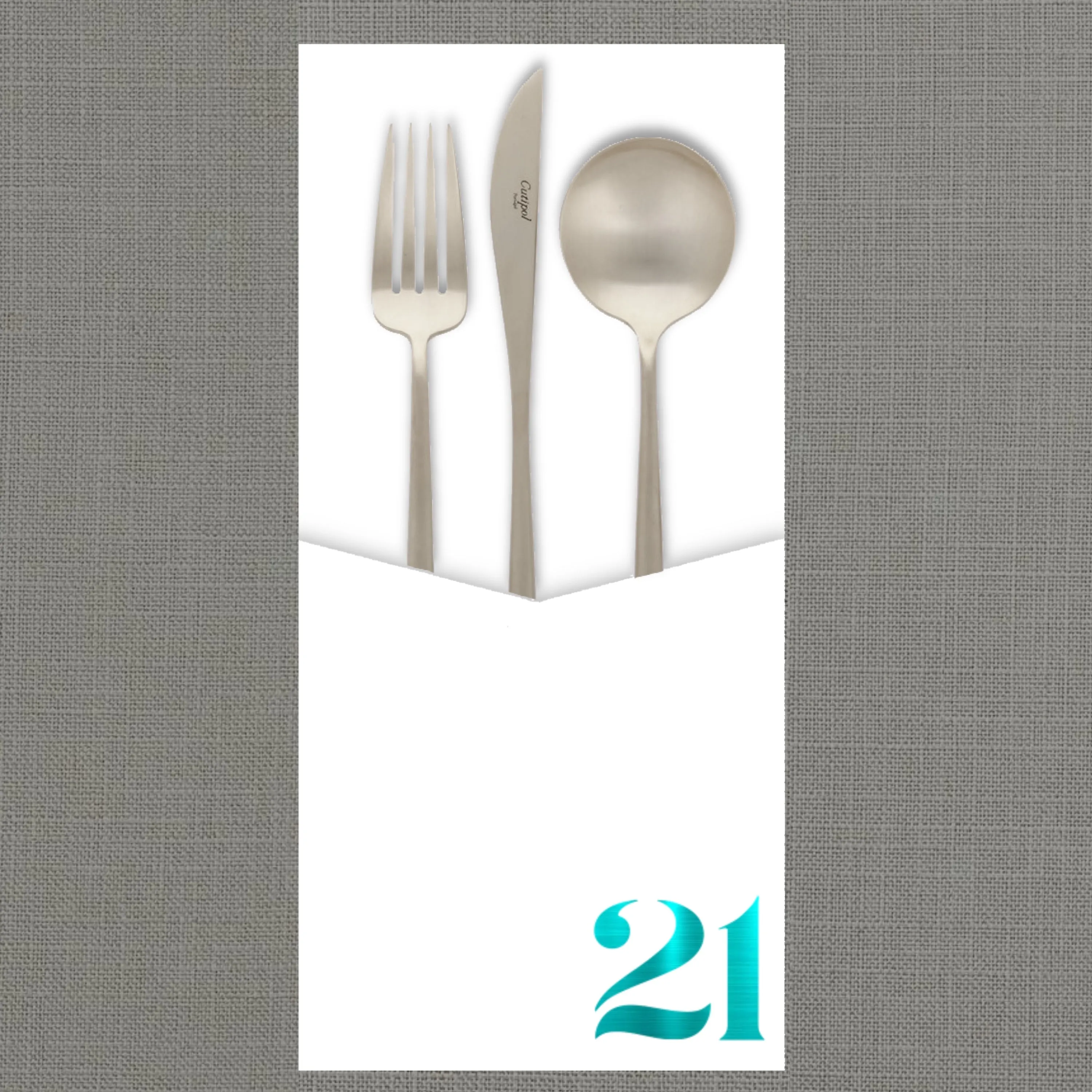 Foil Celebrate! 21 - Cutlery Pouch