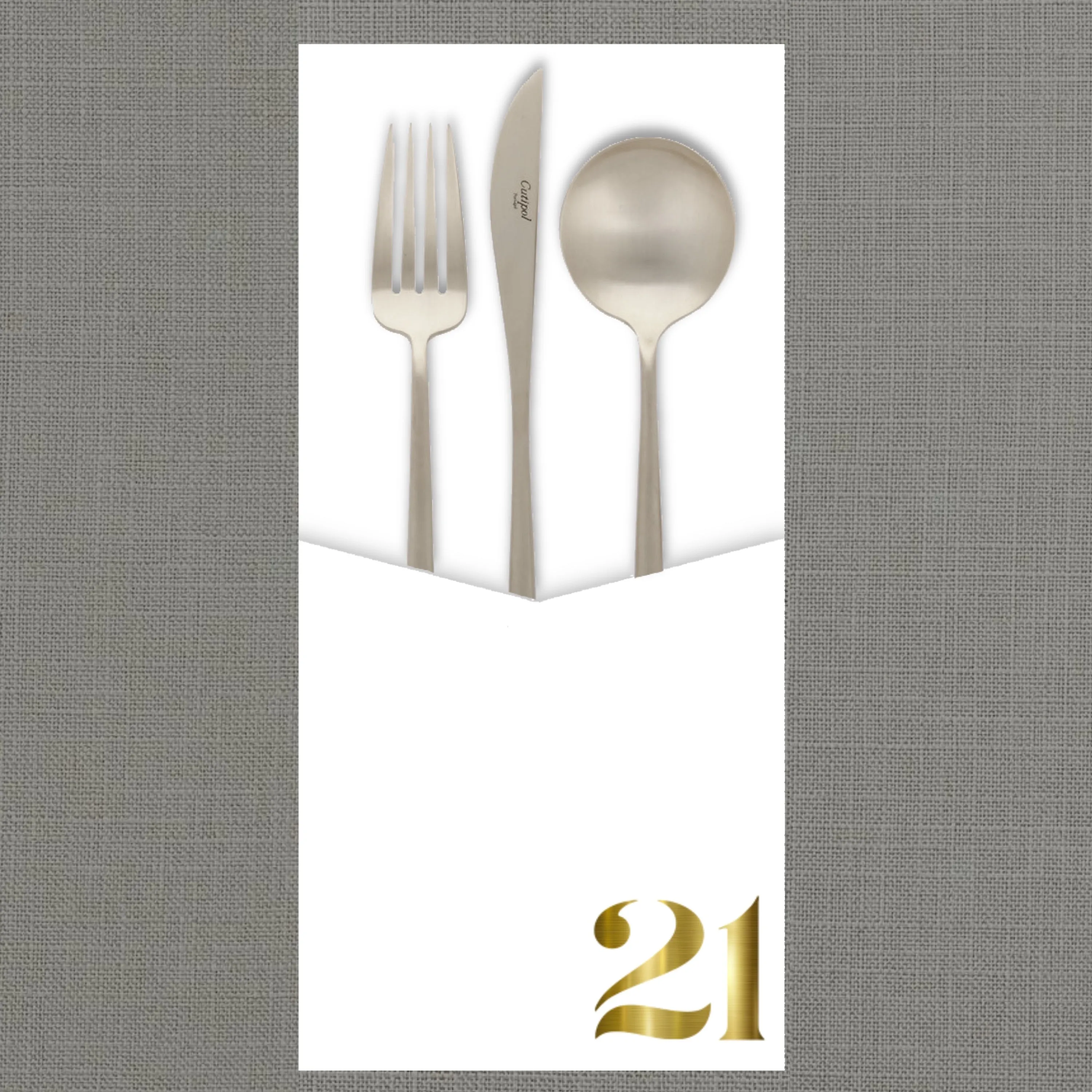 Foil Celebrate! 21 - Cutlery Pouch