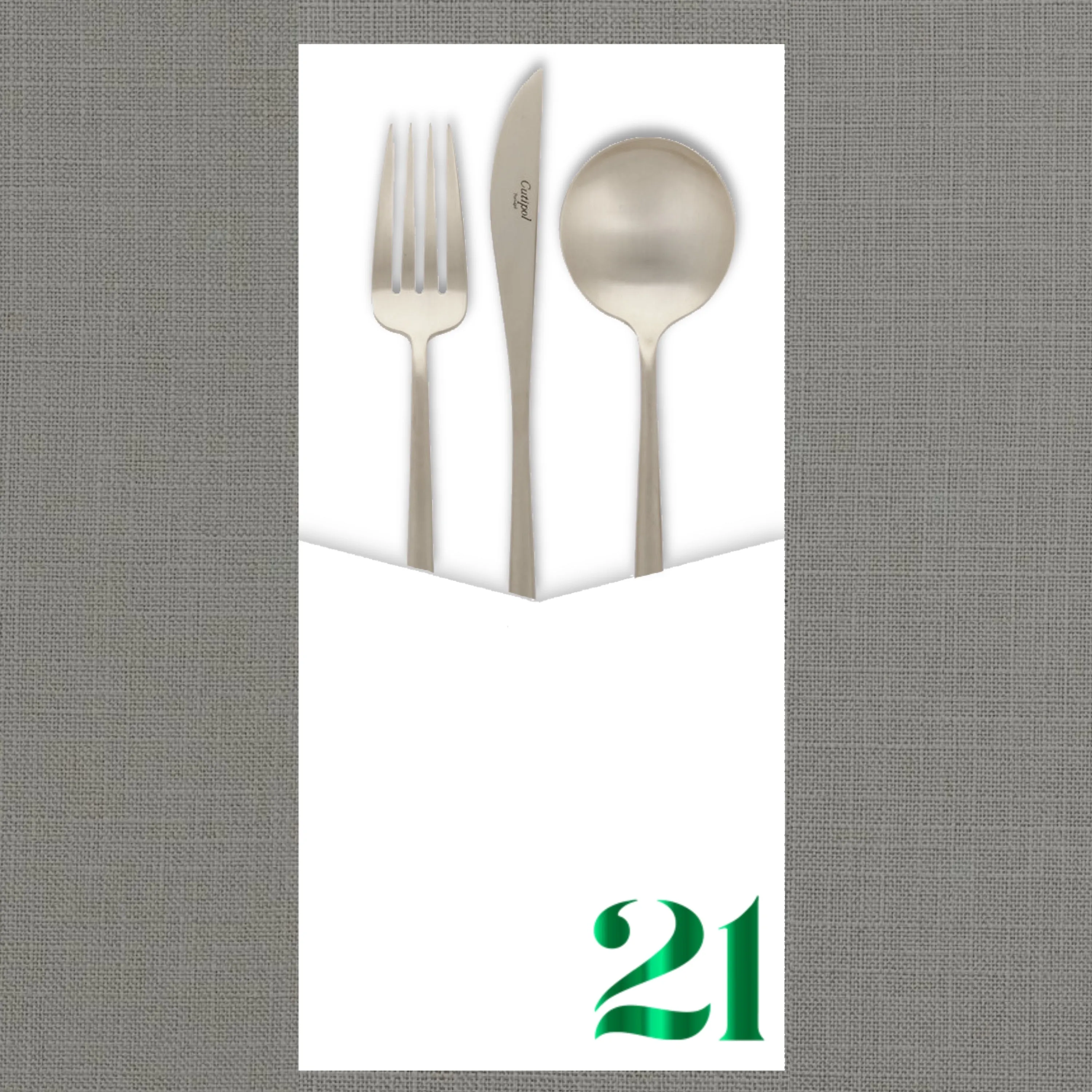 Foil Celebrate! 21 - Cutlery Pouch