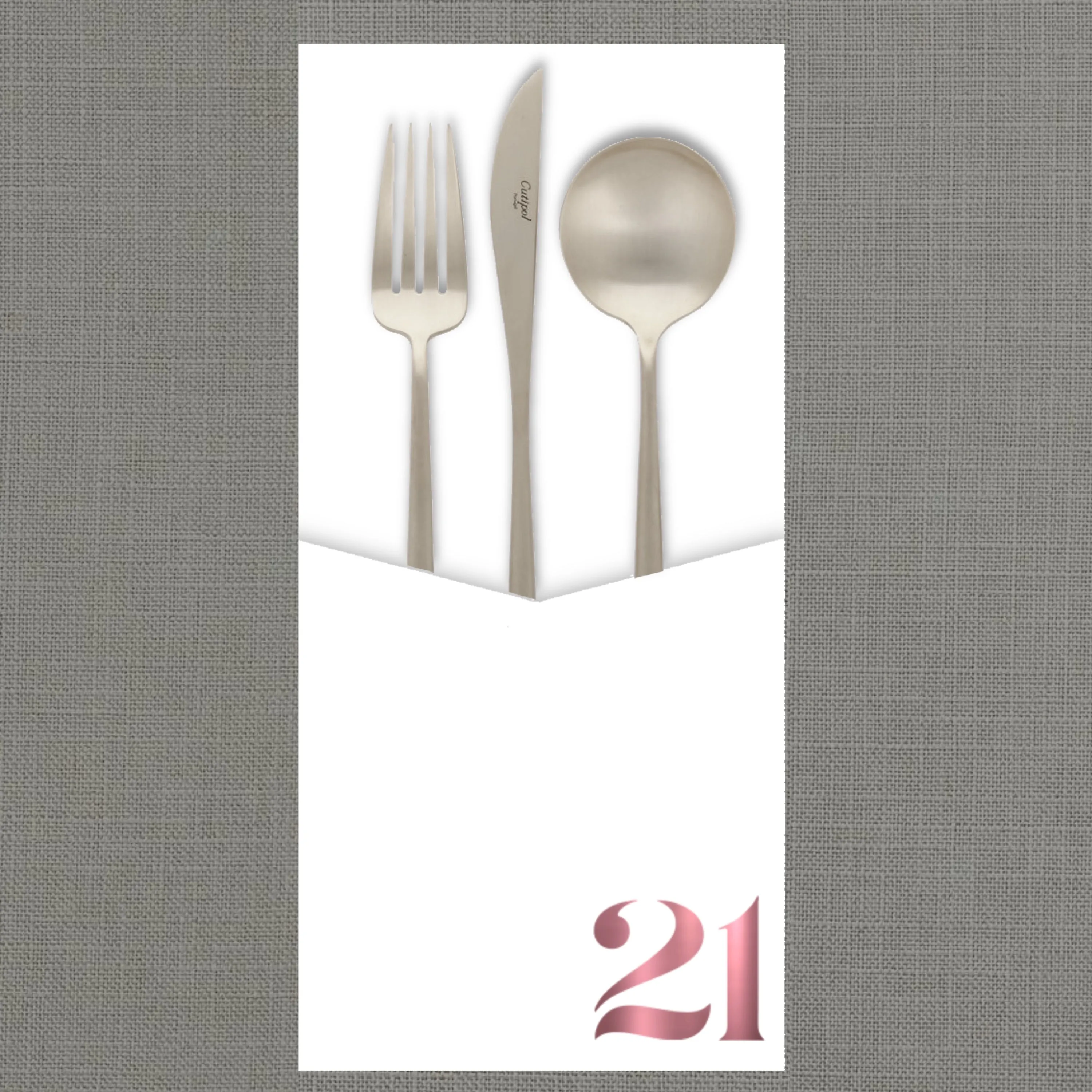 Foil Celebrate! 21 - Cutlery Pouch