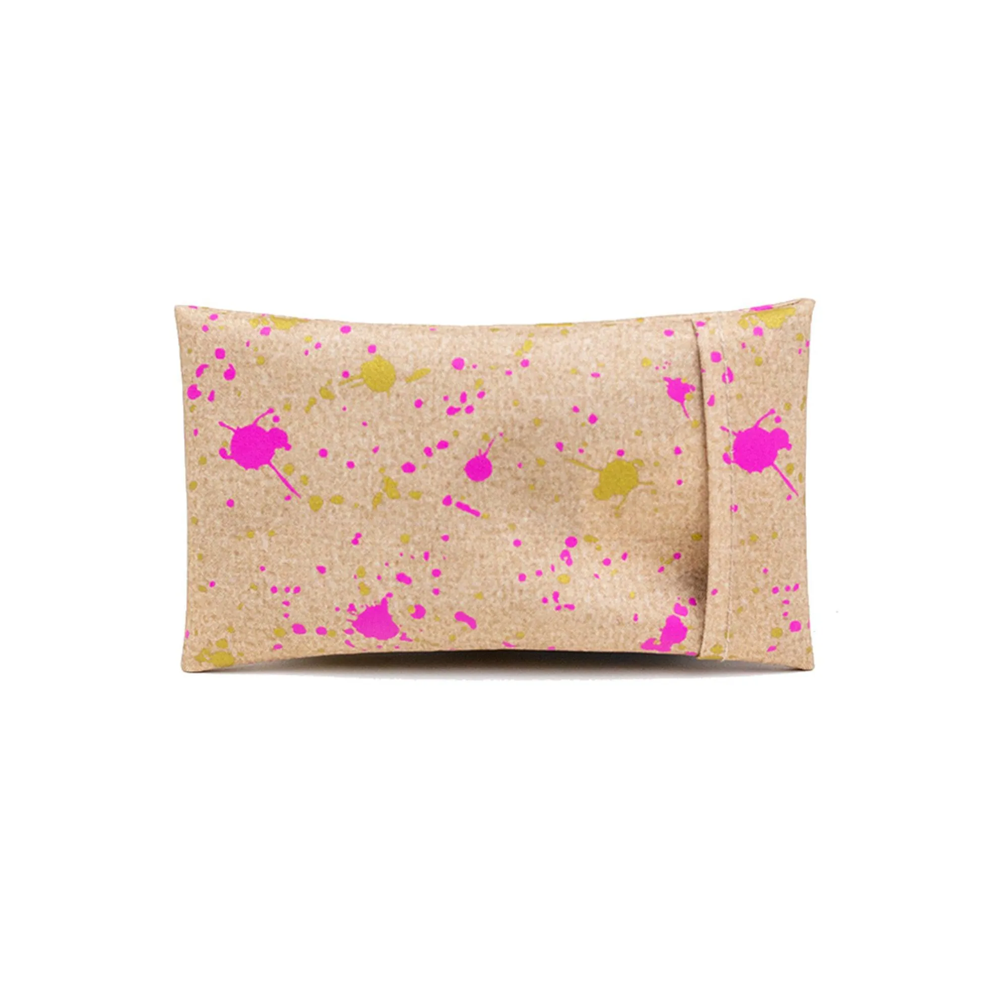 Fuchsia and Gold Splatter Ice Pack