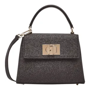 Furla 1927 Mini Top Handle - Nero   Microglitter