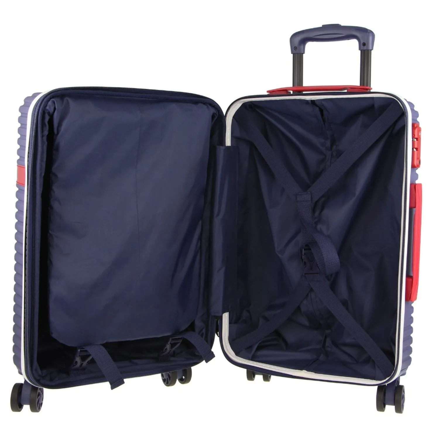 GAP 4 Wheel Hardcase Suitcases Set of 3 - Navy - Expandable