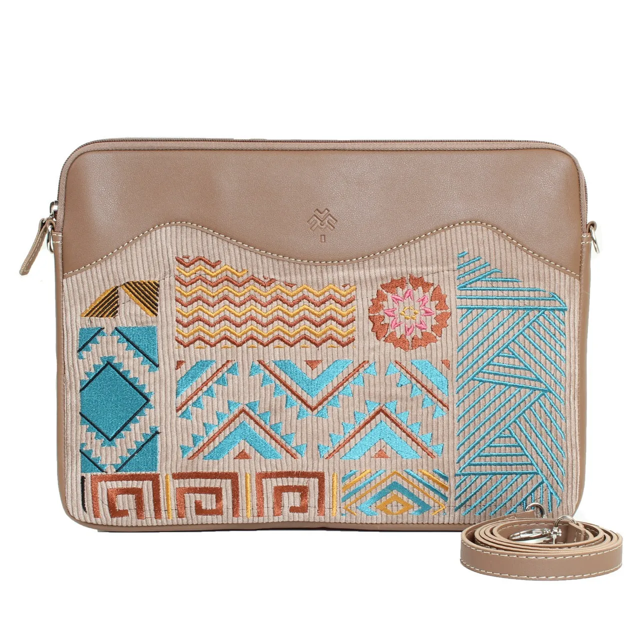 Geometric Laptop Sleeve Cafe