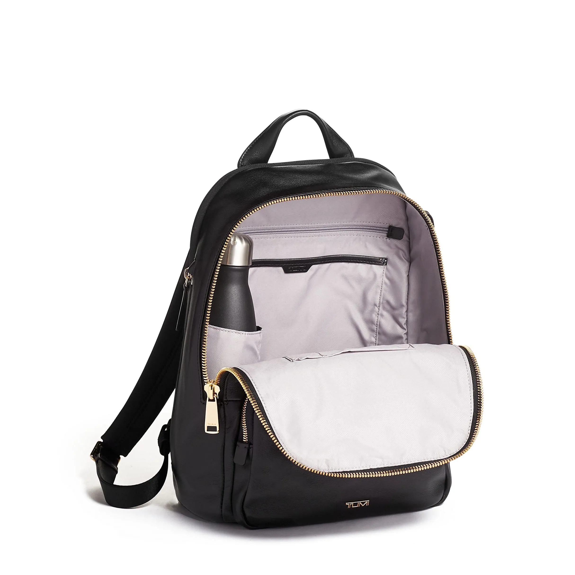 Hannah Leather Backapck // Black