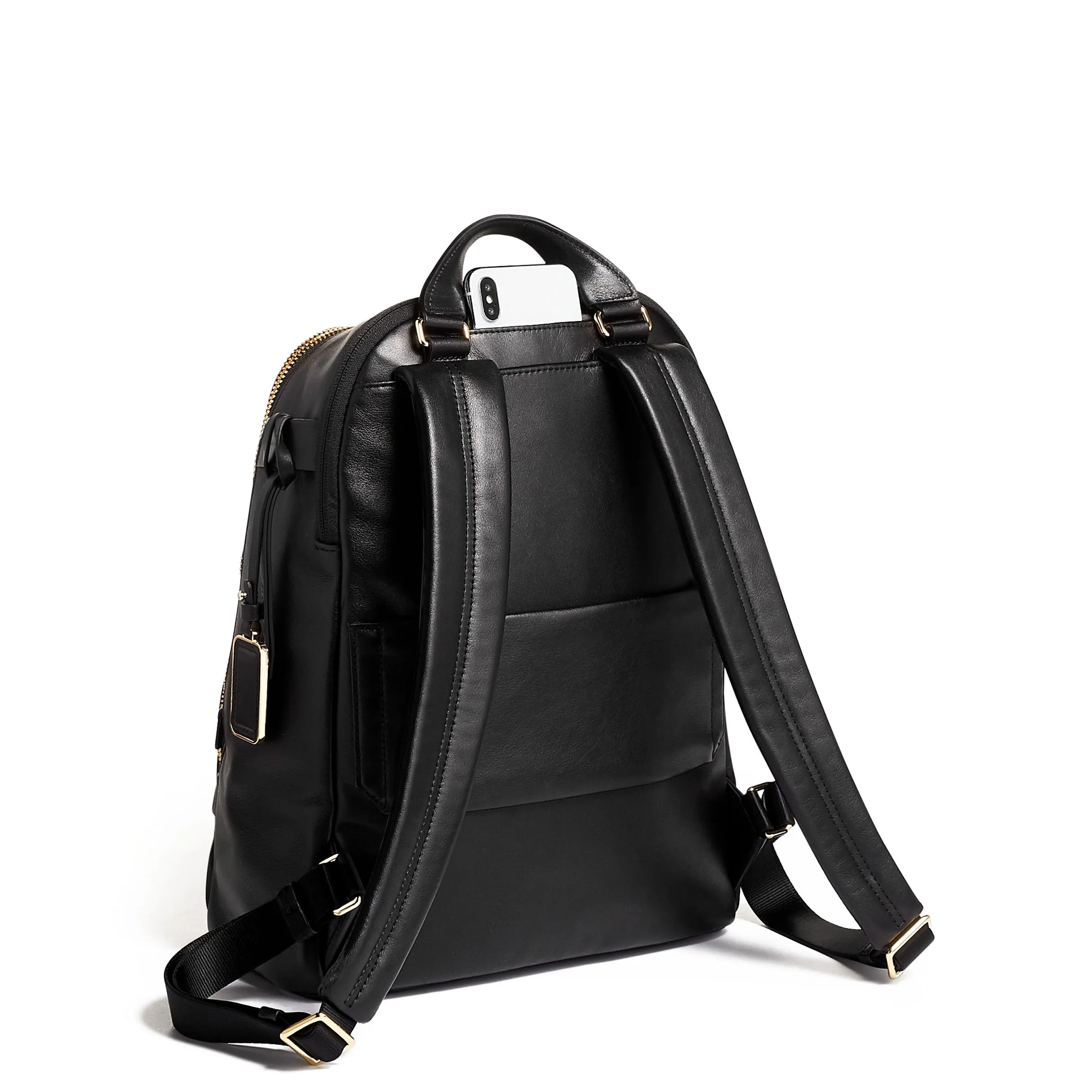 Hannah Leather Backapck // Black