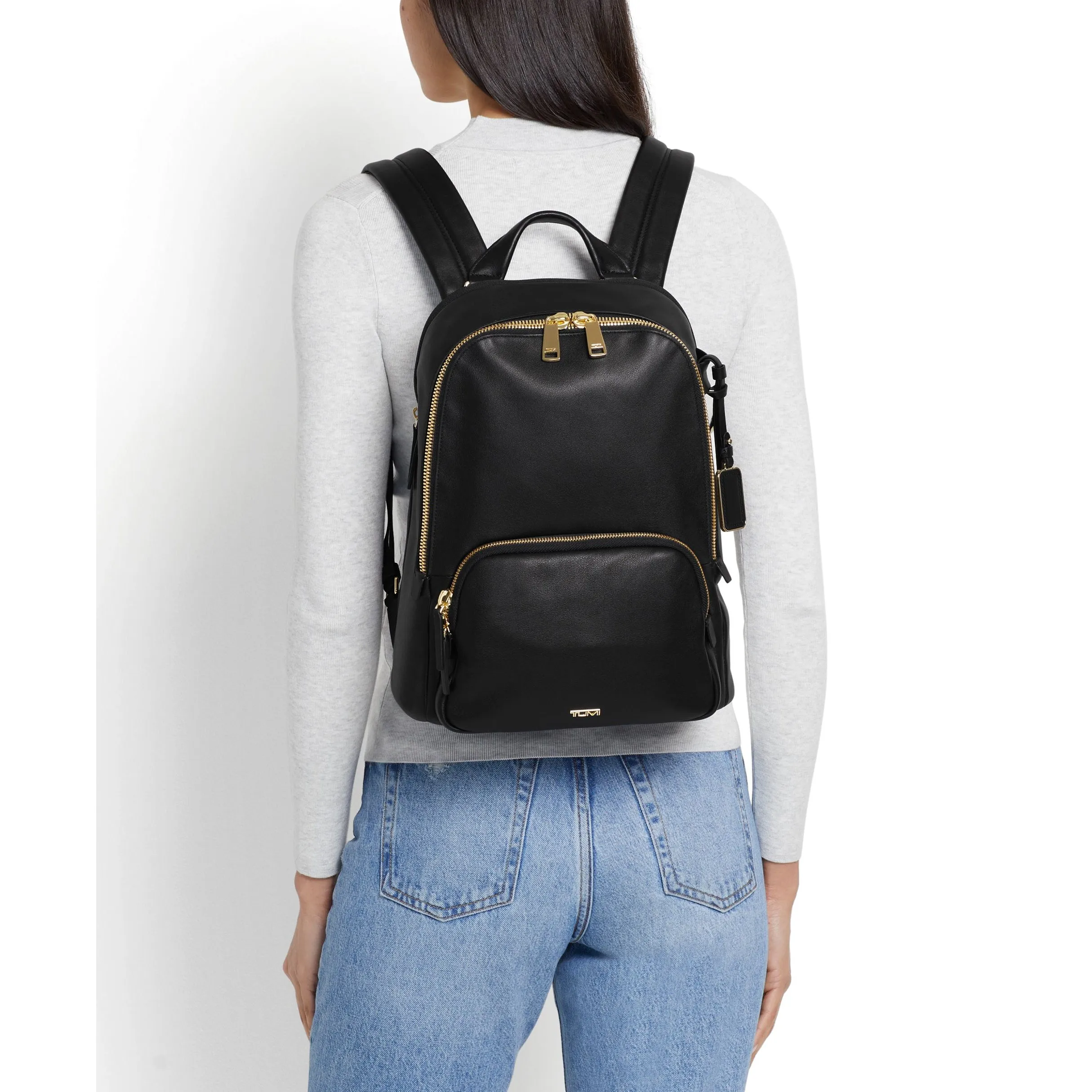 Hannah Leather Backapck // Black