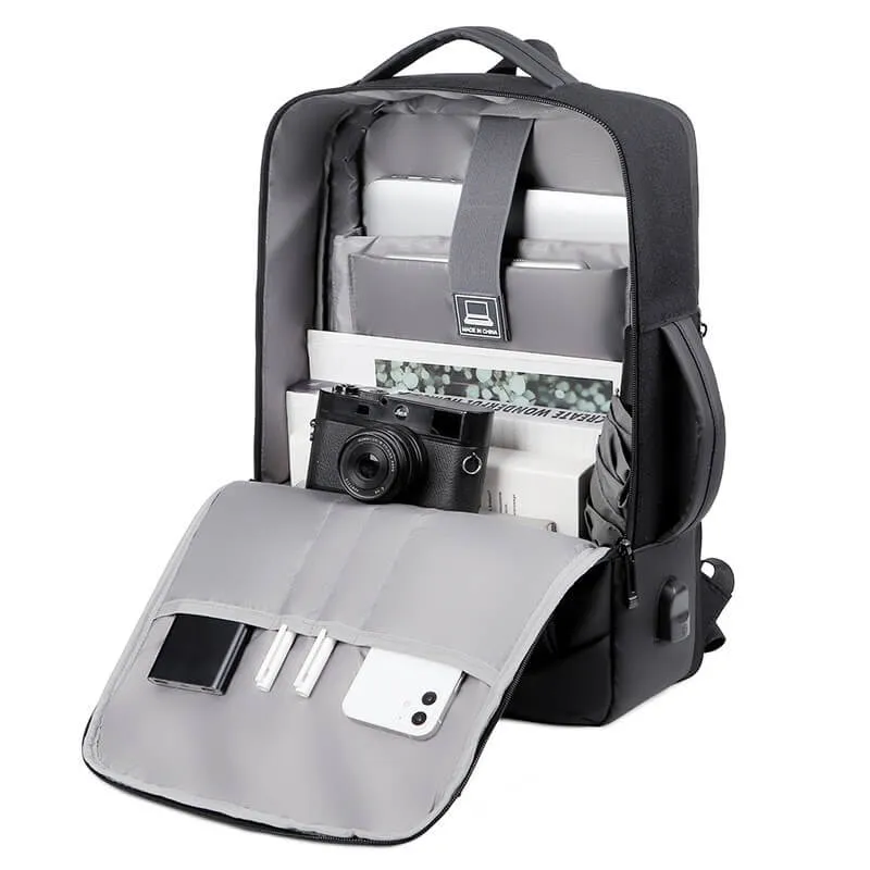 Laptop Backpack Expandable With USB Charging Port 17 Inch