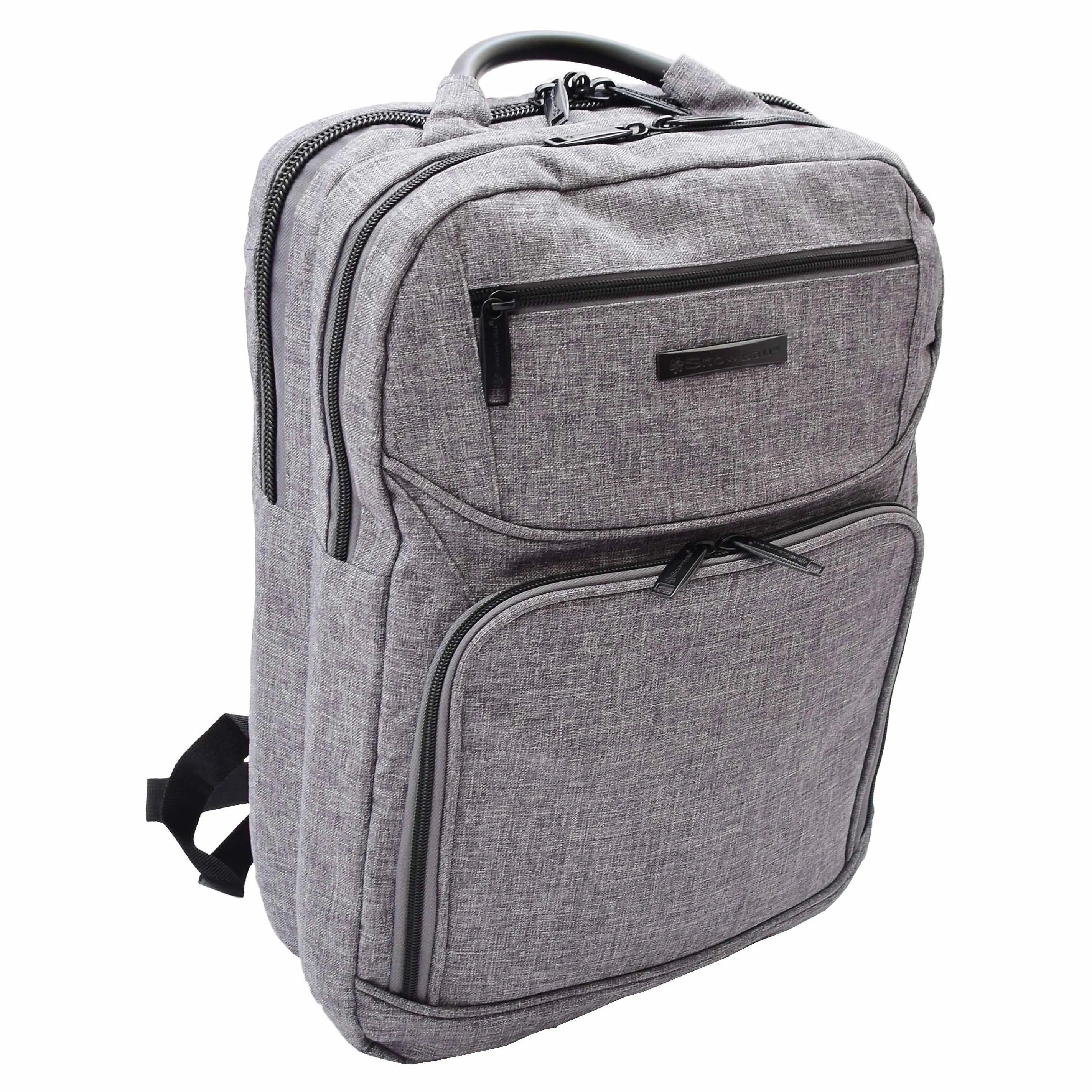 Laptop Backpack Soft Polyester Jean Casual Travel Office Daypack Bag A531 Grey