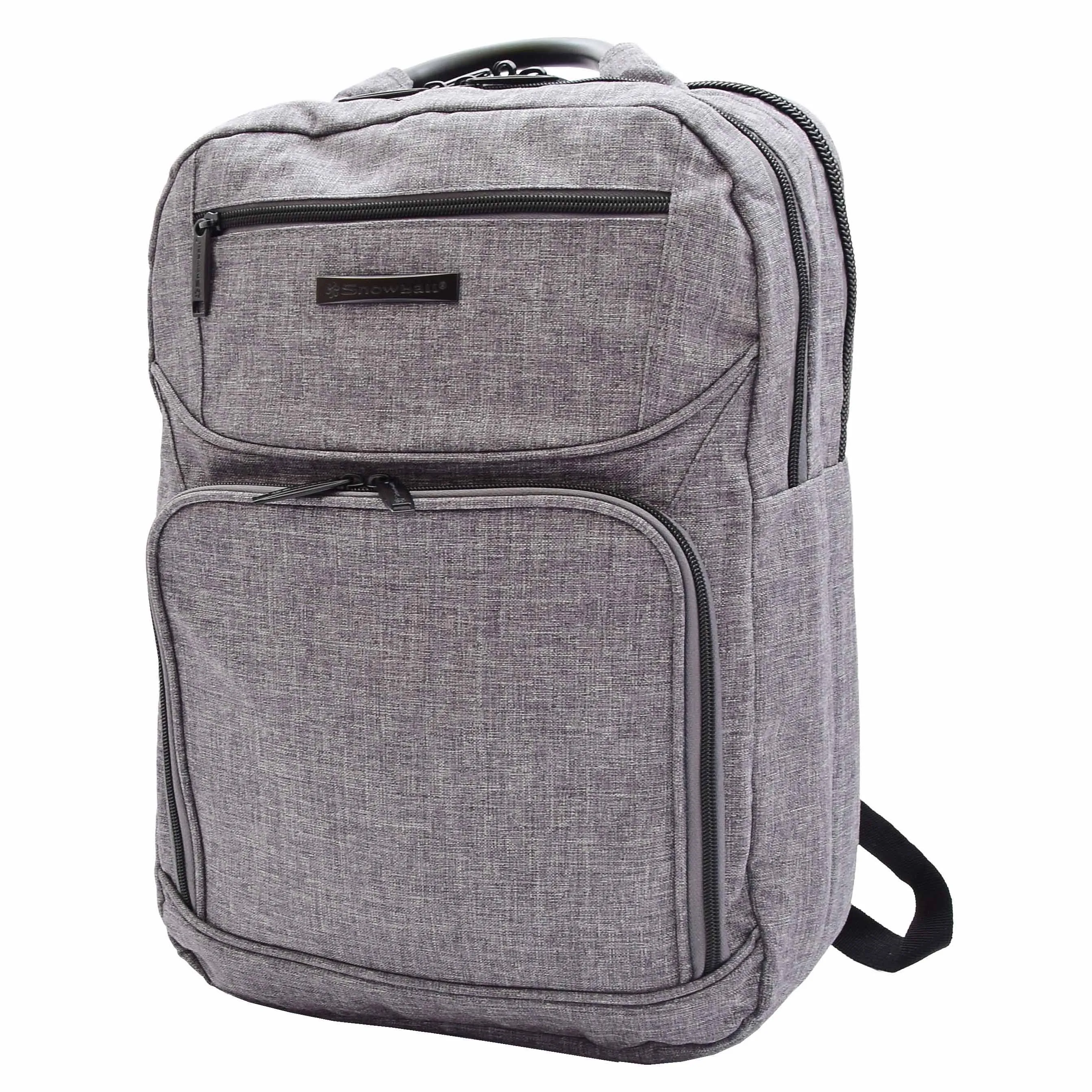 Laptop Backpack Soft Polyester Jean Casual Travel Office Daypack Bag A531 Grey