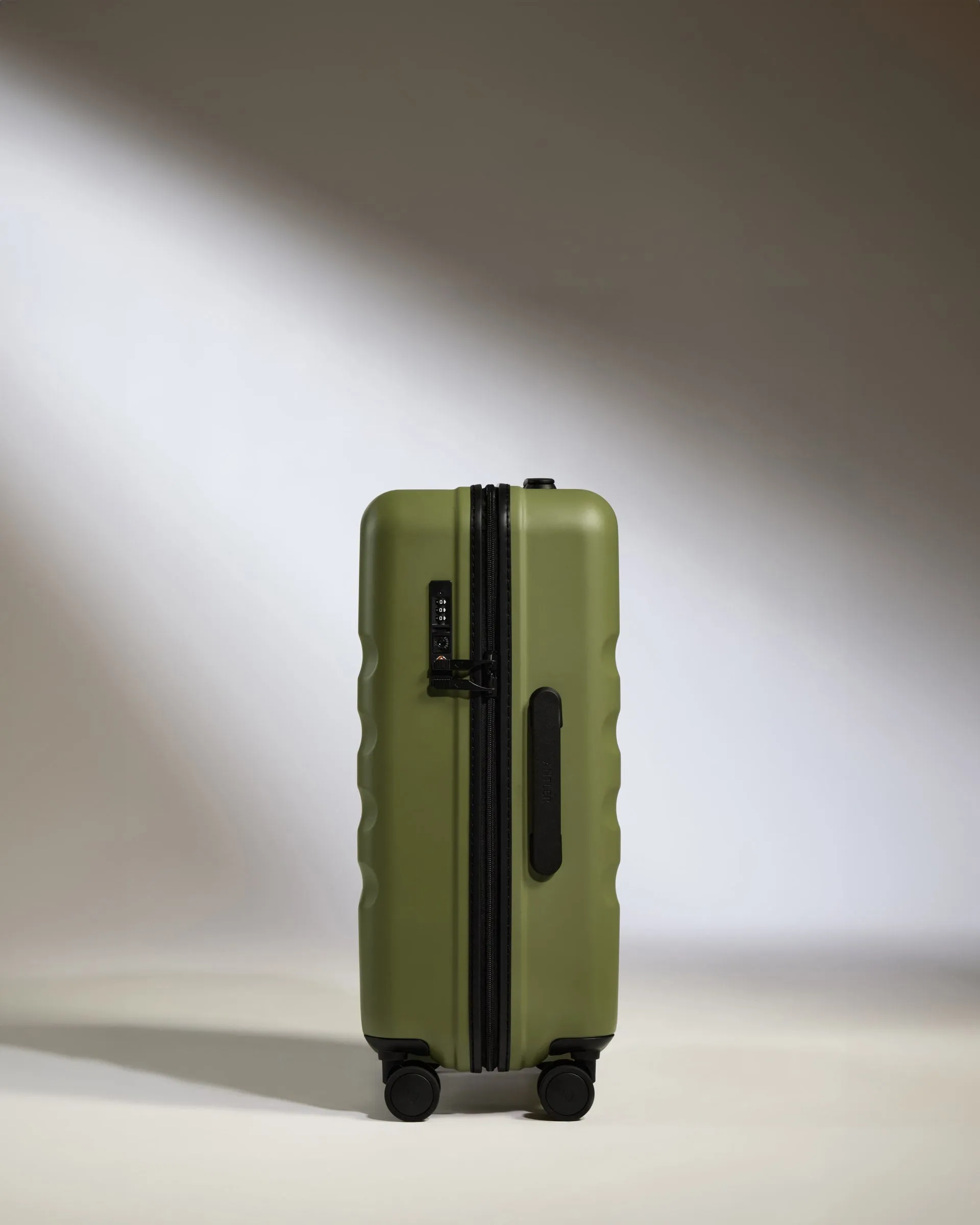 Large Cabin Suitcase in Fern Green - Icon Stripe