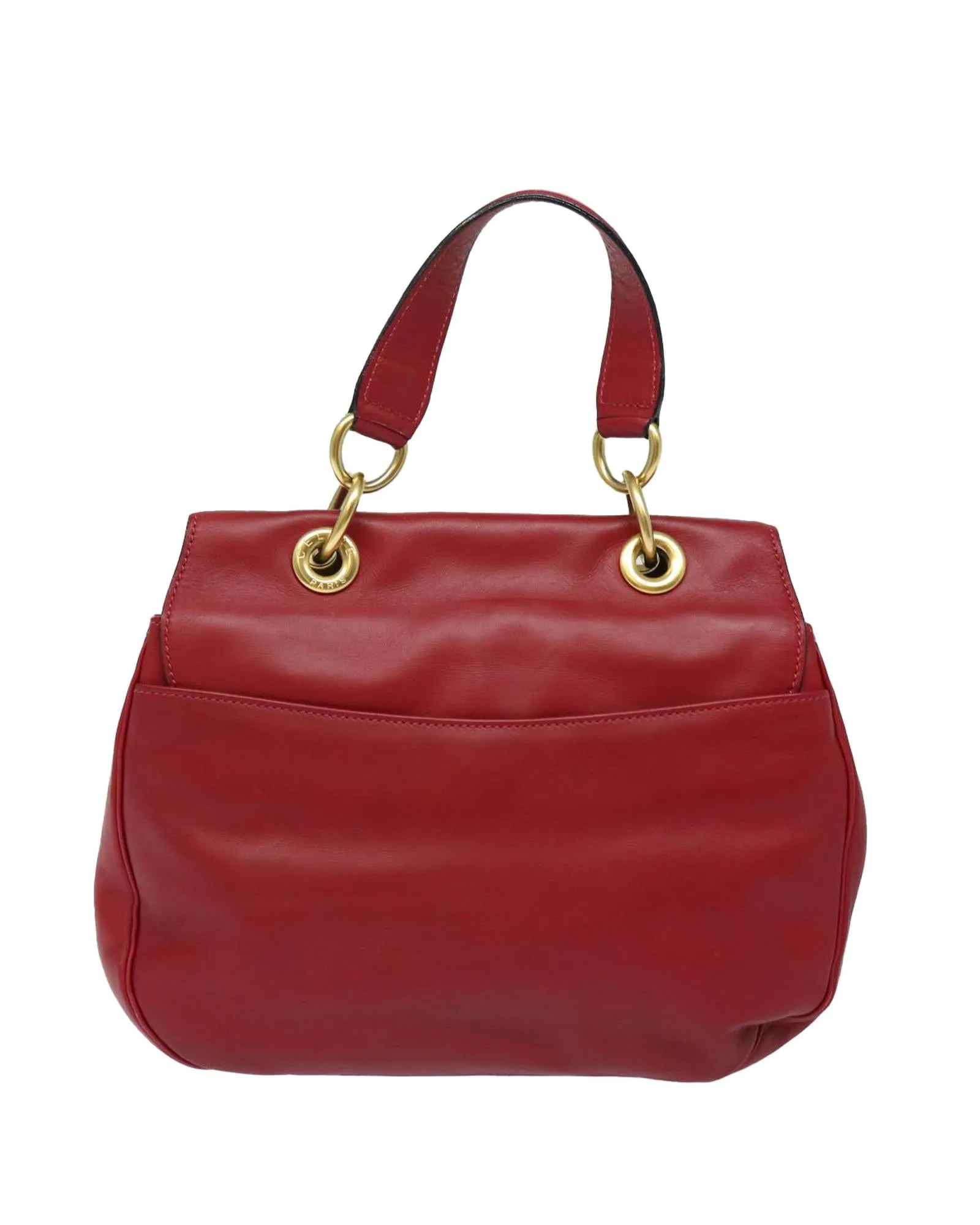 Leather 2-Way Shoulder Bag with Strap