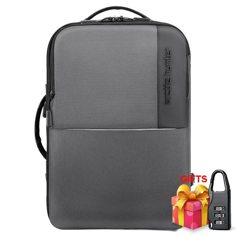 Men's Travel Backpack 37L USB Charging Port Recharging Multi-layer Space Travel Bag