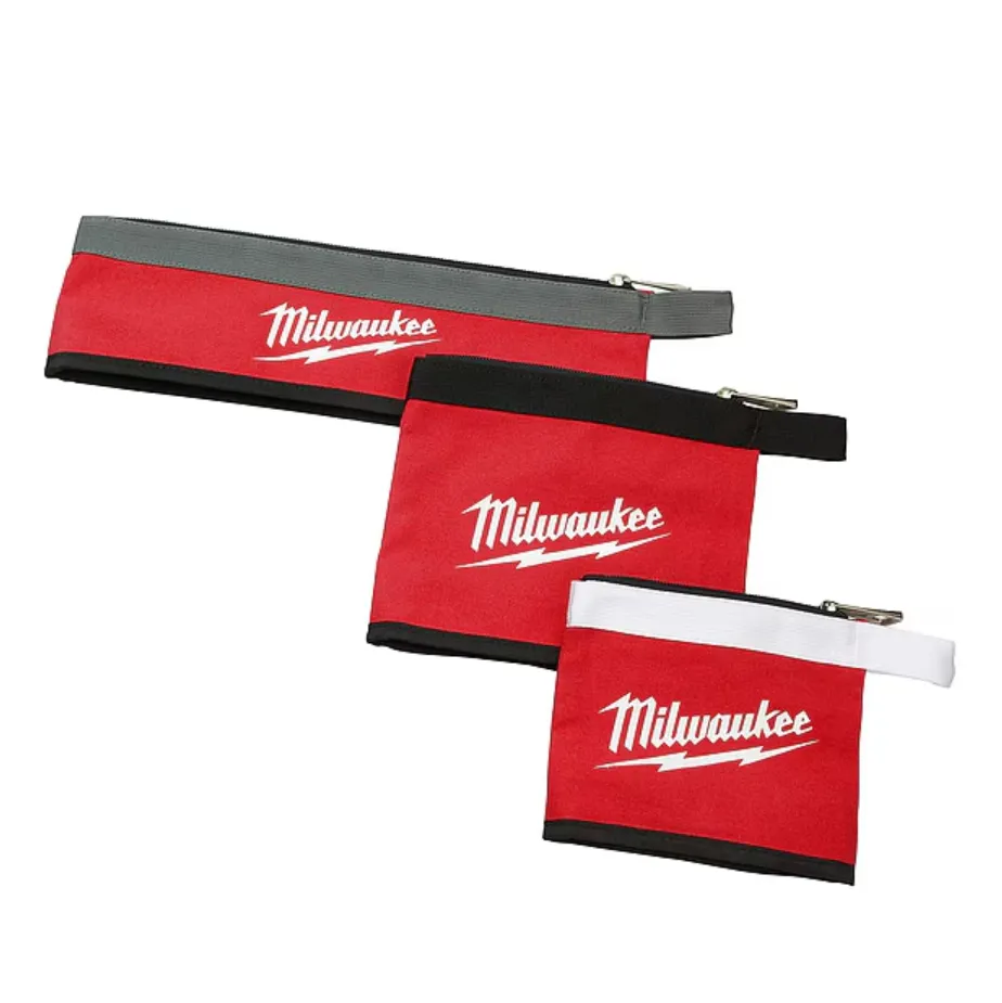 Milwaukee 48-22-8183 3PC Multi-Size Zipper Pouches