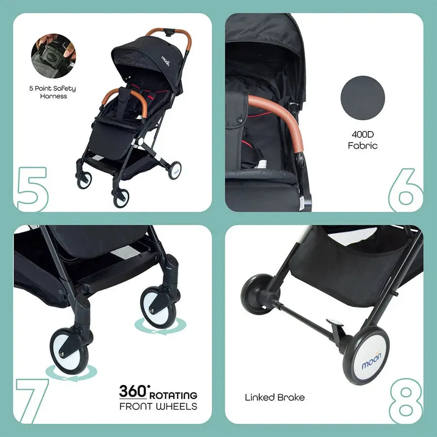 Moon Ritzi Cabin Stroller (Black)