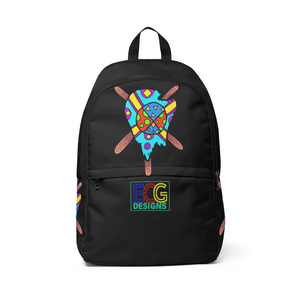 Multicolored Melted Popsicle Unisex Fabric Backpack