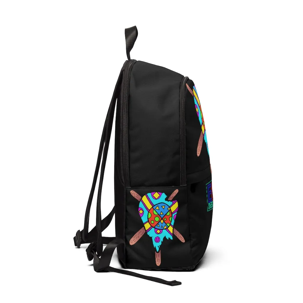 Multicolored Melted Popsicle Unisex Fabric Backpack