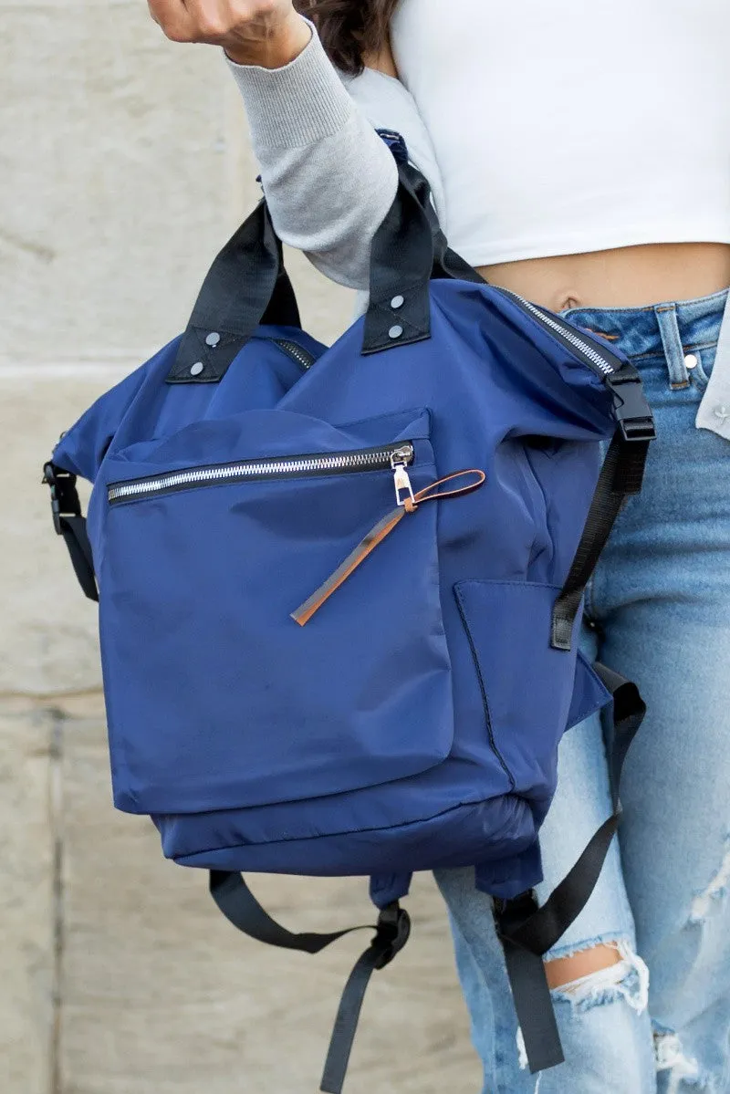 Navy Everyday Backpack Tote