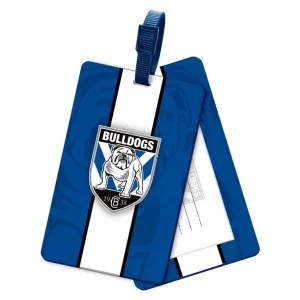 NRL Rubber Bag Tag - Canterbury Bulldogs - School Travel Work