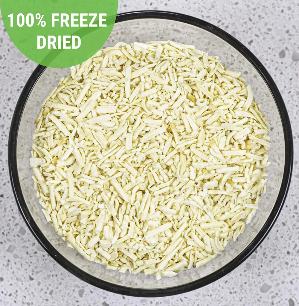 Nutristore Freeze-Dried Shredded Pepper Jack Cheese #10 Can - 46 Servings