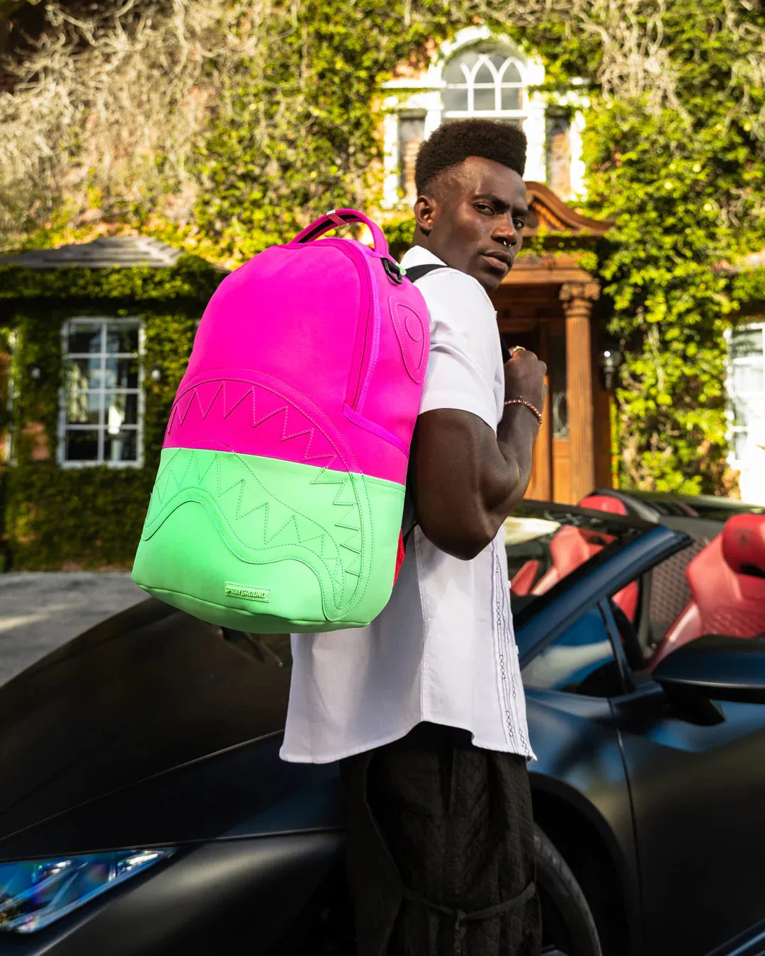 Pink Lust Dlx-suede Backpack