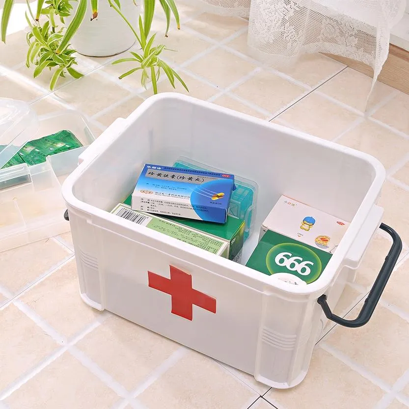 Plastic Multi-Layer First Aid Box